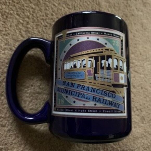 San Francisco Municipal Railway Golden Gate Bridge Souvenir Mug - Picture 3 of 6